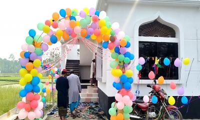 প্রবাসীর অর্থায়নে কুড়িগ্রামে নির্মিত মসজিদের উদ্বোধন