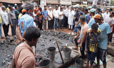 জলাবদ্ধতা রোধে ড্রেনের কাদামাটি অপসারণ শুরু