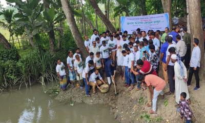 পিরোজপুরে খাল পুনঃখনন কাজের উদ্বোধন