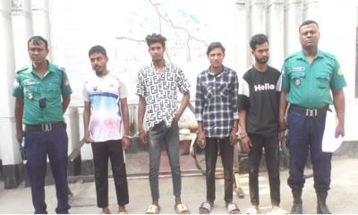 রংপুরে হত্যা ও মাদক মামলায় ৪ জন গ্রেফতার