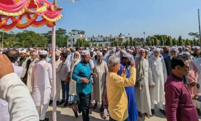 বিএনপি নেতা মতিয়ার রহমানের জানাজায় মানুষের ঢল