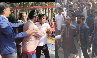 চবি ক্যাম্পাসে উত্তেজনা, ভিপির দিকে তেড়ে গেল ছাত্রদল সভাপতি