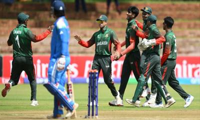 ভারতকে ২৩৮ রানে ধসিয়ে দিল বাংলাদেশ