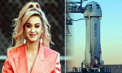 ইতিহাস গড়ে মহাকাশের পথে কেটি পেরি