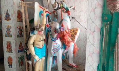 চাটমোহরে ভদ্রা কালিমাতা মন্দিরের মূর্তি ভাঙচুর