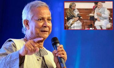 ভারতের আশা, শেখ হাসিনা বিজয়ীর বেশে দেশে ফিরবে: ড. ইউনূস