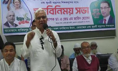 ১৯৪৭ সালে বিভাজন না হলে বাংলাদেশও হতো না: জাহিদ হোসেন