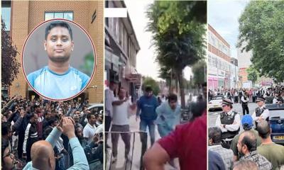 লন্ডনে হাসনাত আবদুল্লাহর ওপর ডিম নিক্ষেপ