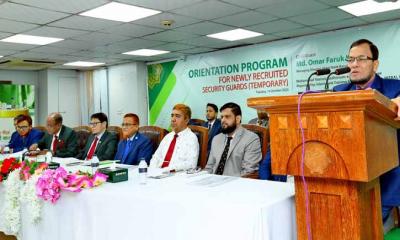 ইসলামী ব্যাংকে নবনিযুক্ত সিকিউরিটি গার্ডদের ওরিয়েন্টেশন অনুষ্ঠিত