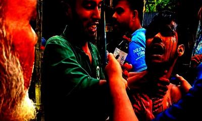 কাঁঠালিয়ায় পূর্ববিরোধের জেরে তরুণকে ছুরিকাঘাত, গণধোলাইয়ের পর আটক ১