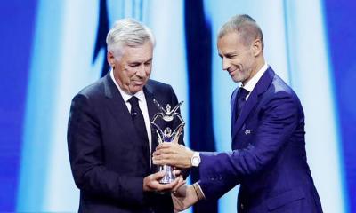 প্রথমবার উয়েফা বর্ষসেরা কোচের পুরস্কার জিতলেন আনচেলত্তি