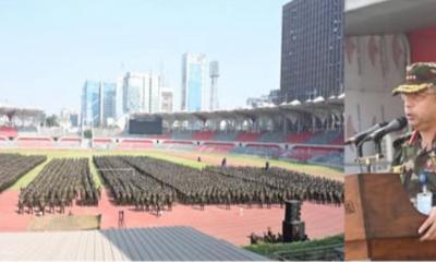 নির্বাচনকে কেন্দ্র করে রাজধানীতে সেনাক্যাম্প পরিদর্শন করেন সেনাপ্রধান