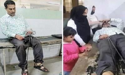 ডান্ডাবেড়ি পরিয়ে অসুস্থ যুবদল নেতাকে হাসপাতালে