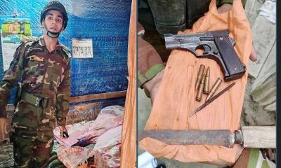 ফেনীতে যুবদল নেতার খামার থেকে বিদেশি পিস্তল উদ্ধার