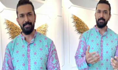 মায়ের শাড়ির পাঞ্জাবি পরে আবেগী বার্তা দিলেন আরিফিন শুভ