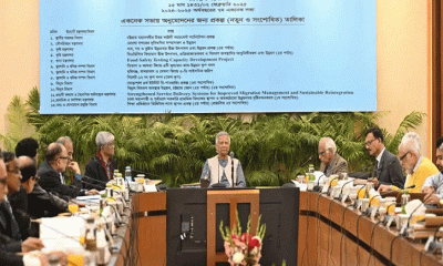 প্রধান উপদেষ্টার সভাপতিত্বে একনেক সভা শুরু