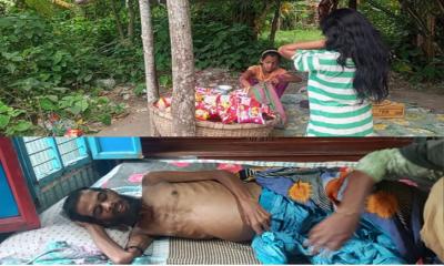 ঘরে অসুস্থ বাবা, চিপস বিক্রি করে সংসার চালানোর চেষ্টা ছোট দুই শিশুর