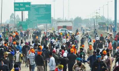 কৃষক আন্দোলনে কাঁদানে গ্যাস-জল কামান ব্যবহার, উত্তপ্ত ভারত