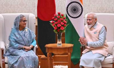 দিল্লিতে শেখ হাসিনা-মোদি বৈঠক আজ