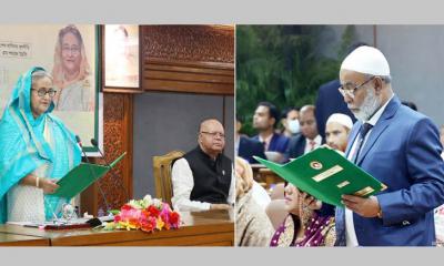 রংপুর সিটির মেয়র হিসেবে শপথ নিলেন মোস্তফা