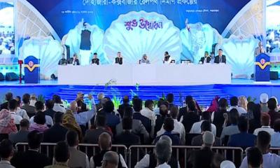 কক্সবাজার আইকনিক রেল স্টেশনে প্রধানমন্ত্রী