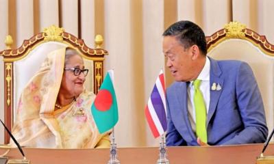 হাসিনা-তাভিসিন আন্তরিক বৈঠক, থাইল্যান্ডের সঙ্গে ৫ দলিল স্বাক্ষর