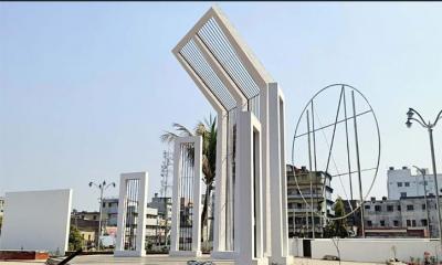 রাজশাহীতে উদ্বোধনের অপেক্ষায় কেন্দ্রীয় শহীদ মিনার
