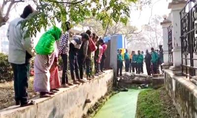 রাজশাহীতে ড্রেন থেকে অজ্ঞাত মরদেহ উদ্ধার