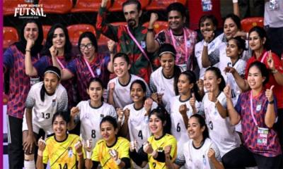 মালদ্বীপকে হারিয়ে সাফ ফুটসালে ইতিহাস বাংলাদেশের