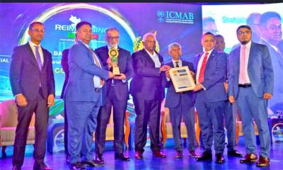 আইসিএমএবি বেস্ট করপোরেট অ্যাওয়ার্ড পেল শাহ্জালাল ইসলামী ব্যাংক
