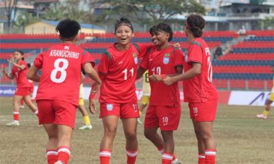 সাফে নারী ফুটবলারদের উড়ন্ত সূচনা