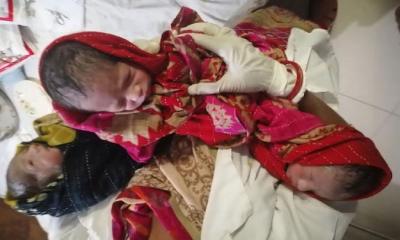 পিরোজপুরে একসঙ্গে তিন সন্তানের জন্ম দিলেন যুবতী 