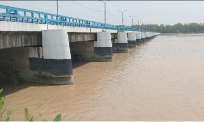 বিপদসীমার ওপরে প্রবাহিত হচ্ছে তিস্তার পানি