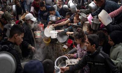 গাজায় অনাহারে একদিনে ১৫ জনের মৃত্যু