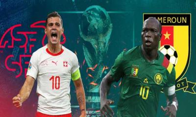 প্রথমার্ধে গোল পায়নি সুইজারল্যান্ড-ক্যামেরুন