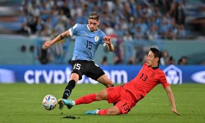 দারুণ খেলেও উরুগুয়েকে হারাতে পারল না দ. কোরিয়া 