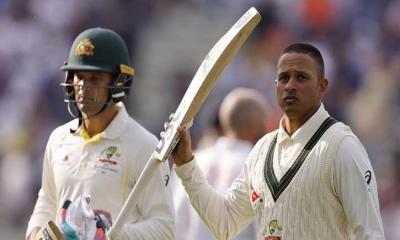 খাজার সেঞ্চুরিতে অস্ট্রেলিয়ার জবাব