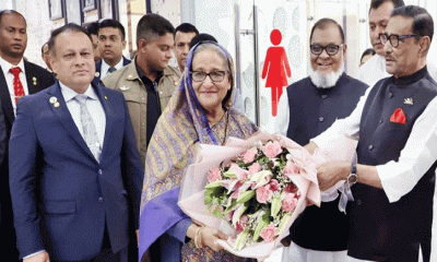 জার্মানি সফর শেষে দেশে ফিরলেন প্রধানমন্ত্রী