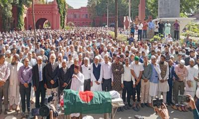 আইনজীবী সাইফুলের জানাজায় মানুষের ঢল