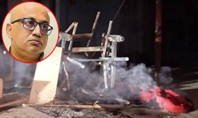 ডা. মুরাদের বাড়িতে ভাঙচুর-অগ্নিসংযোগ