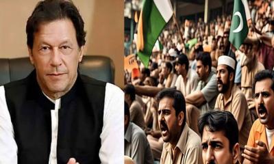 কয়েদিদের সঙ্গে বসে পাক-ভারত ম্যাচ দেখছেন ইমরান খান