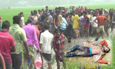 কুড়িগ্রামে ধানক্ষেত থেকে অটোরিকশা চালকের মরদেহ উদ্ধার