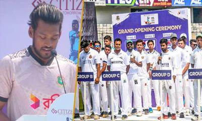 ক্রিকেটারদের শপথ পড়ালেন শান্ত