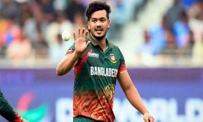 আরও এক মাস মাঠের বাইরে থাকতে হবে তাসকিনকে