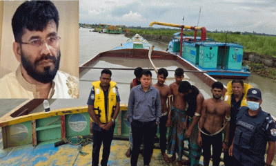 চাঁদপুরে মেঘনা নদীতে অবৈধ বালু উত্তোলন, গ্রেপ্তার ৮