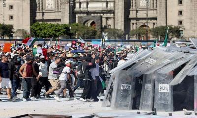 মেক্সিকোতে জেন-জিদের সঙ্গে পুলিশের সংঘর্ষ