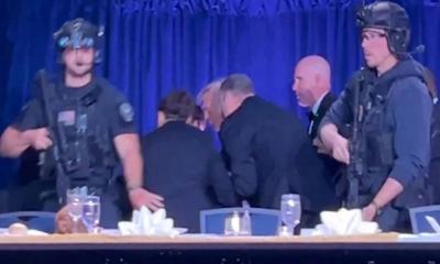 নৈশভোজে হঠাৎ বিকট শব্দ, আতঙ্কে সরিয়ে নেওয়া হলো ট্রাম্পকে