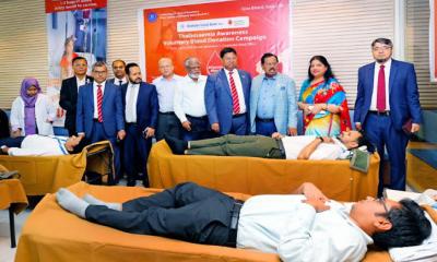 শাহ্জালাল ইসলামী ব্যাংকের স্বেছায় রক্তদান কর্মসূচির আয়োজন