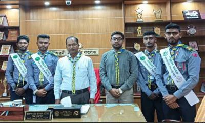 ৫০০ কিলোমিটার বাইসাইকেল পরিভ্রমণে ঈশ্বরদী সরকারি কলেজের ৪ রোভার