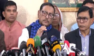 ট্রেনে নাশকতা নির্বাচন বিরোধী ষড়যন্ত্র: ওবায়দুল কাদের